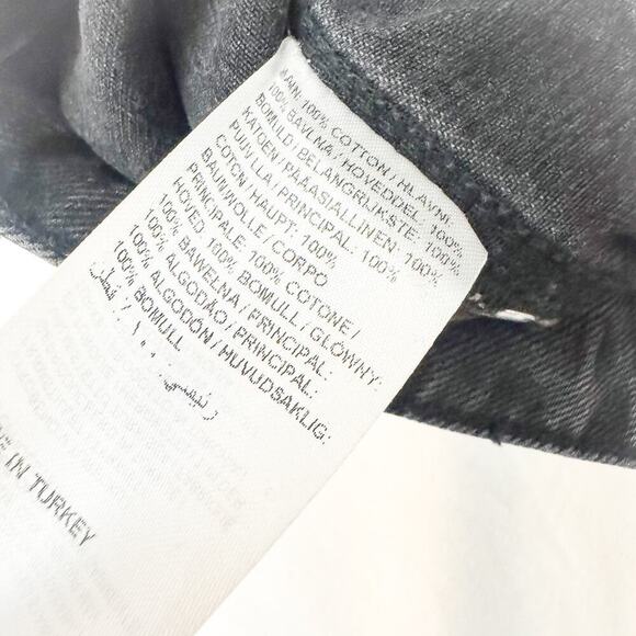 Ragged Priest Black Denim Jeans Carpenter Style Cargo Pants Size 26 - Picture 7 of 10